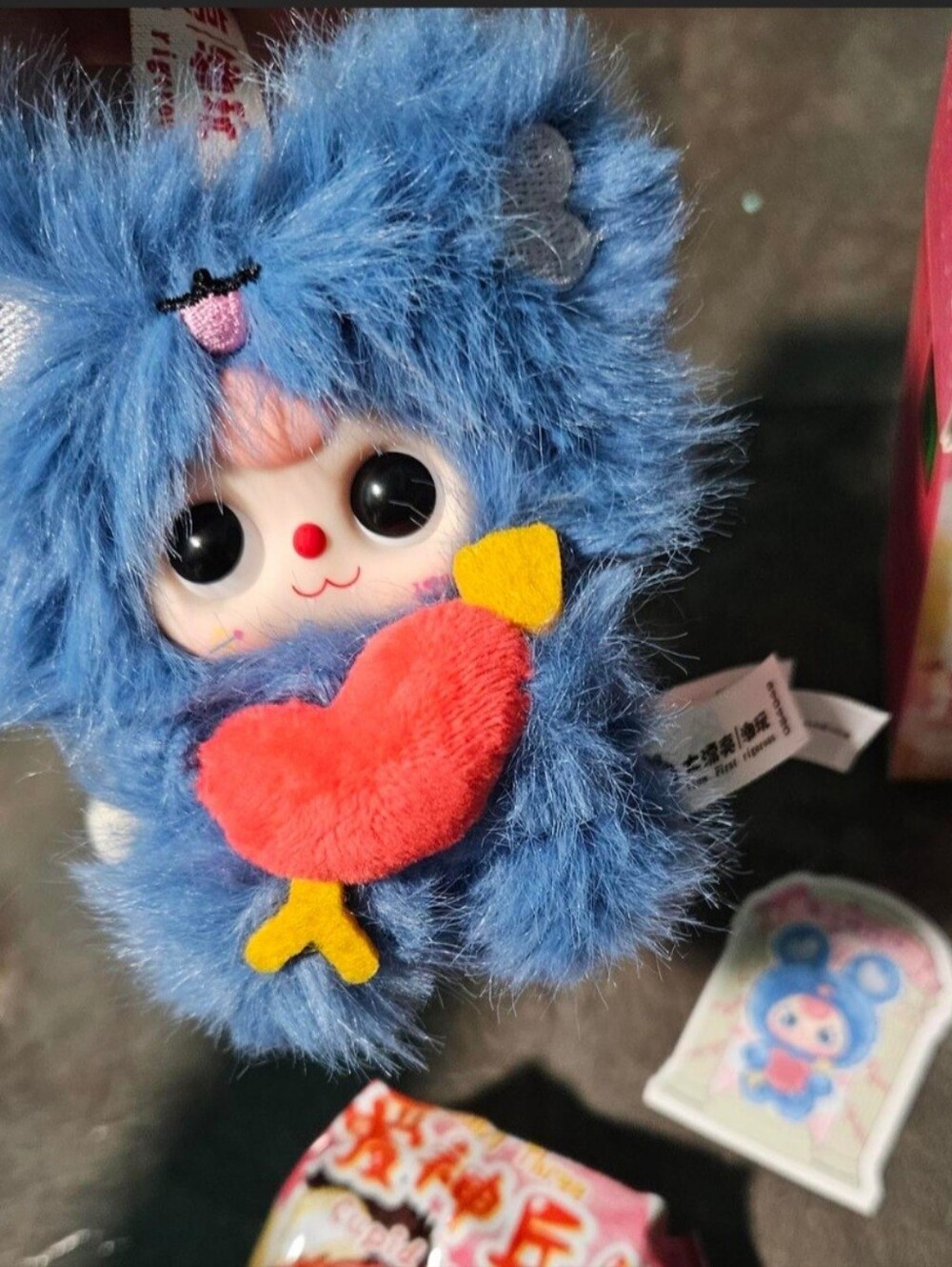 Baby Three Cupid Vinyl Plush - Confirmed Blue Mouse